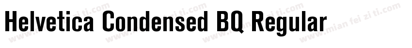 Helvetica Condensed BQ Regular字体转换